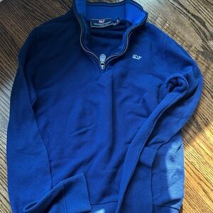 Vineyard Vines Boy’s Navy Zip-Up Sweater Sz M
